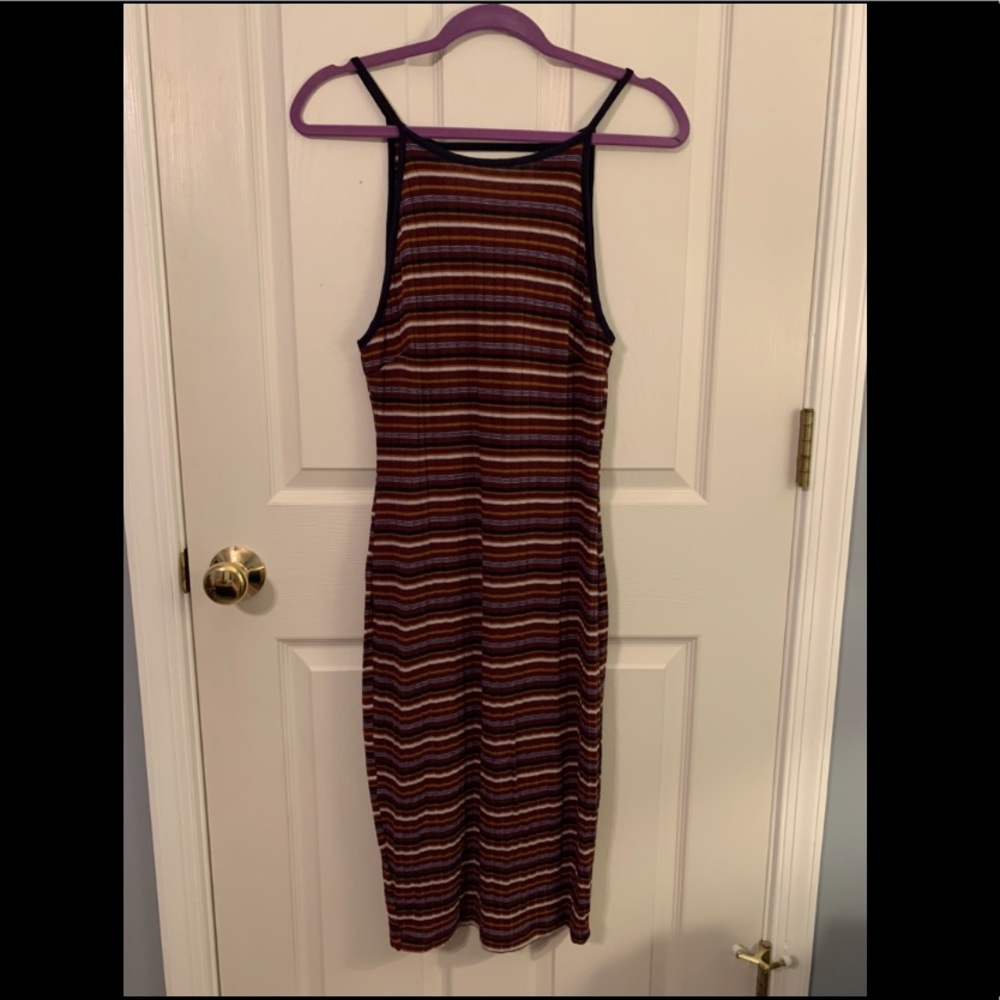 Forever 21 striped midi dress size L